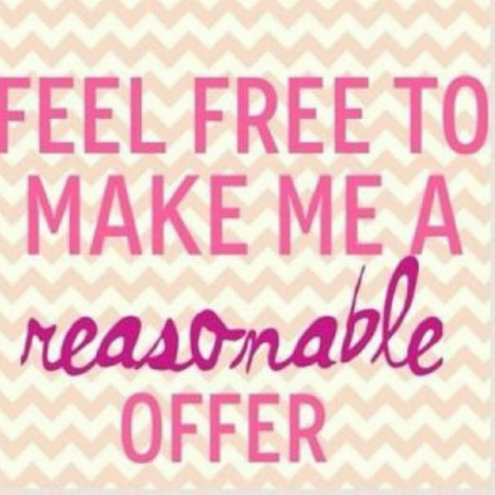 Reasonable offers accepted